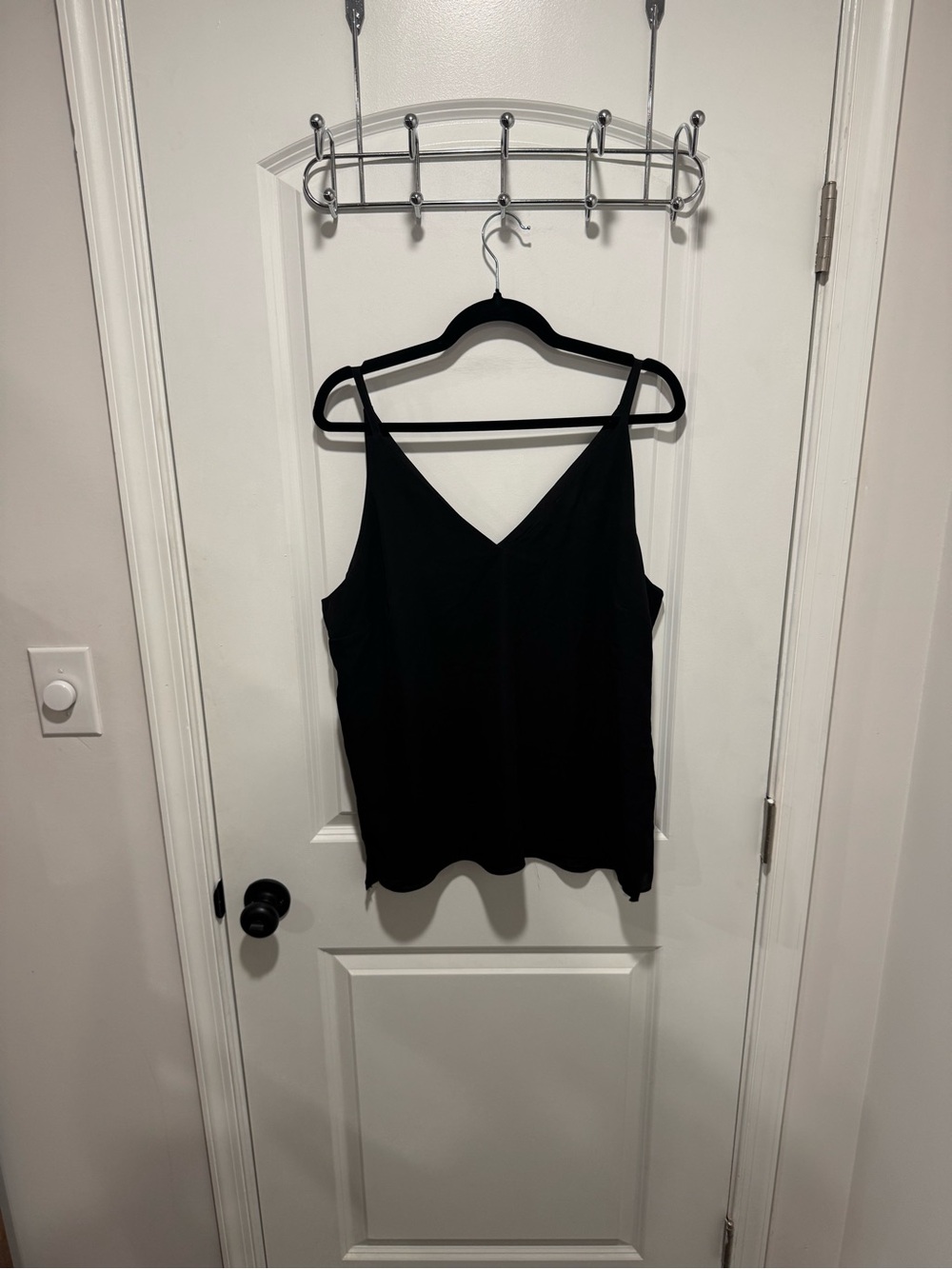 White House Black Market Black V-Neck Camisole Tank Top